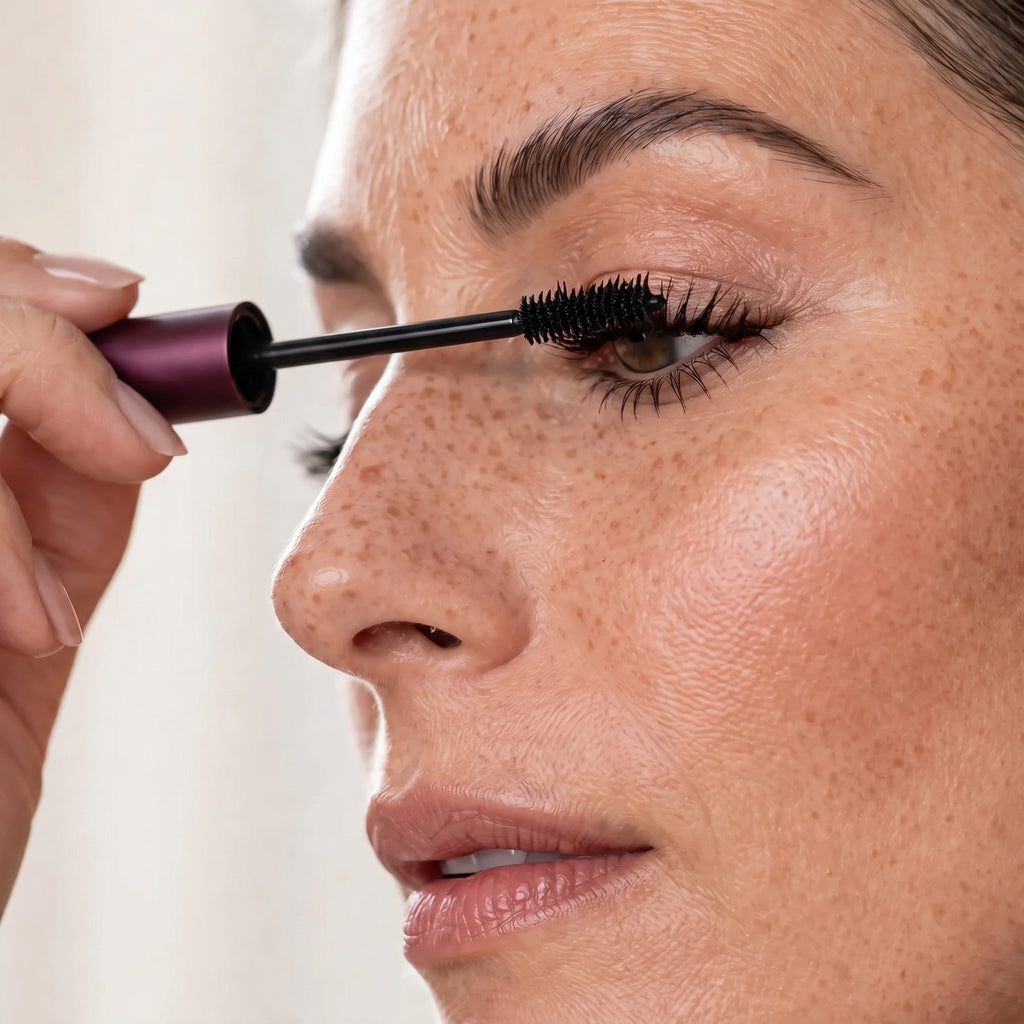 Application du Mascara Tubing Solvea à la racine des cils
