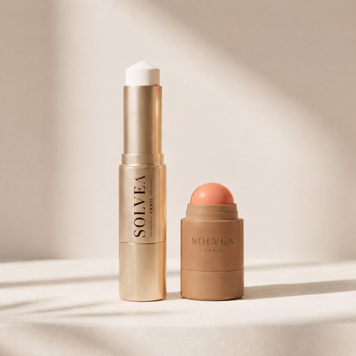 Le Duo Éclat Immédiat — Stick Teint et blush stick Solvea Rosée