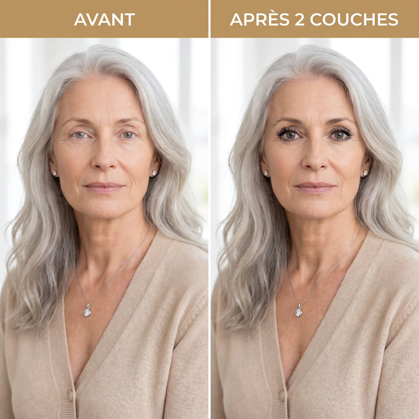 Lunora Lab — Le Mascara Métal conçu pour les cils matures