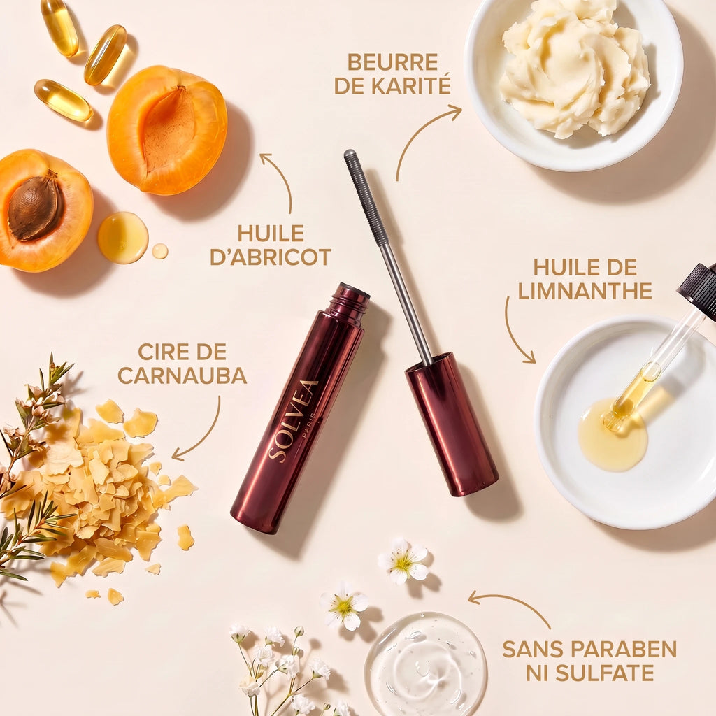 Mascara Solvea — flat lay