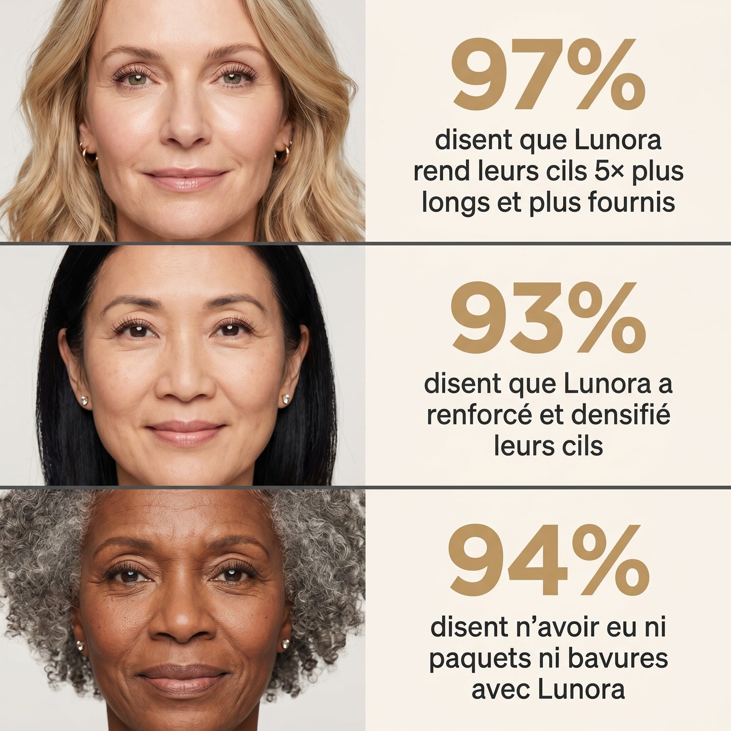 Lunora Lab — Le Mascara Métal conçu pour les cils matures