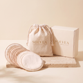 Les Cotons Tout Doux Solvea — Lot de 12 + pochette