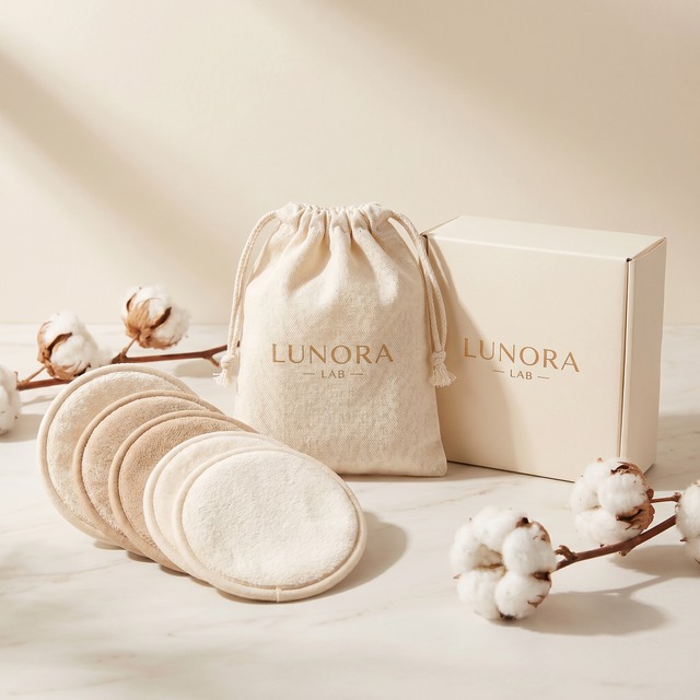 Les Cotons Tout Doux Lunora — Lot de 12 + pochette