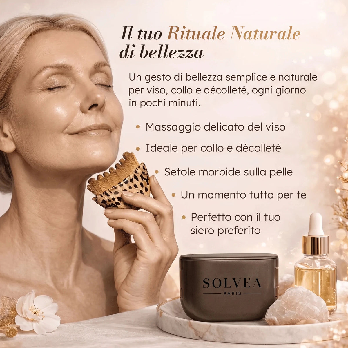 Spazzola Drenante Viso Solvéa