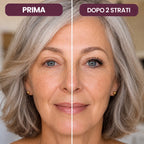 Prima e dopo 2 strati su ciglia mature