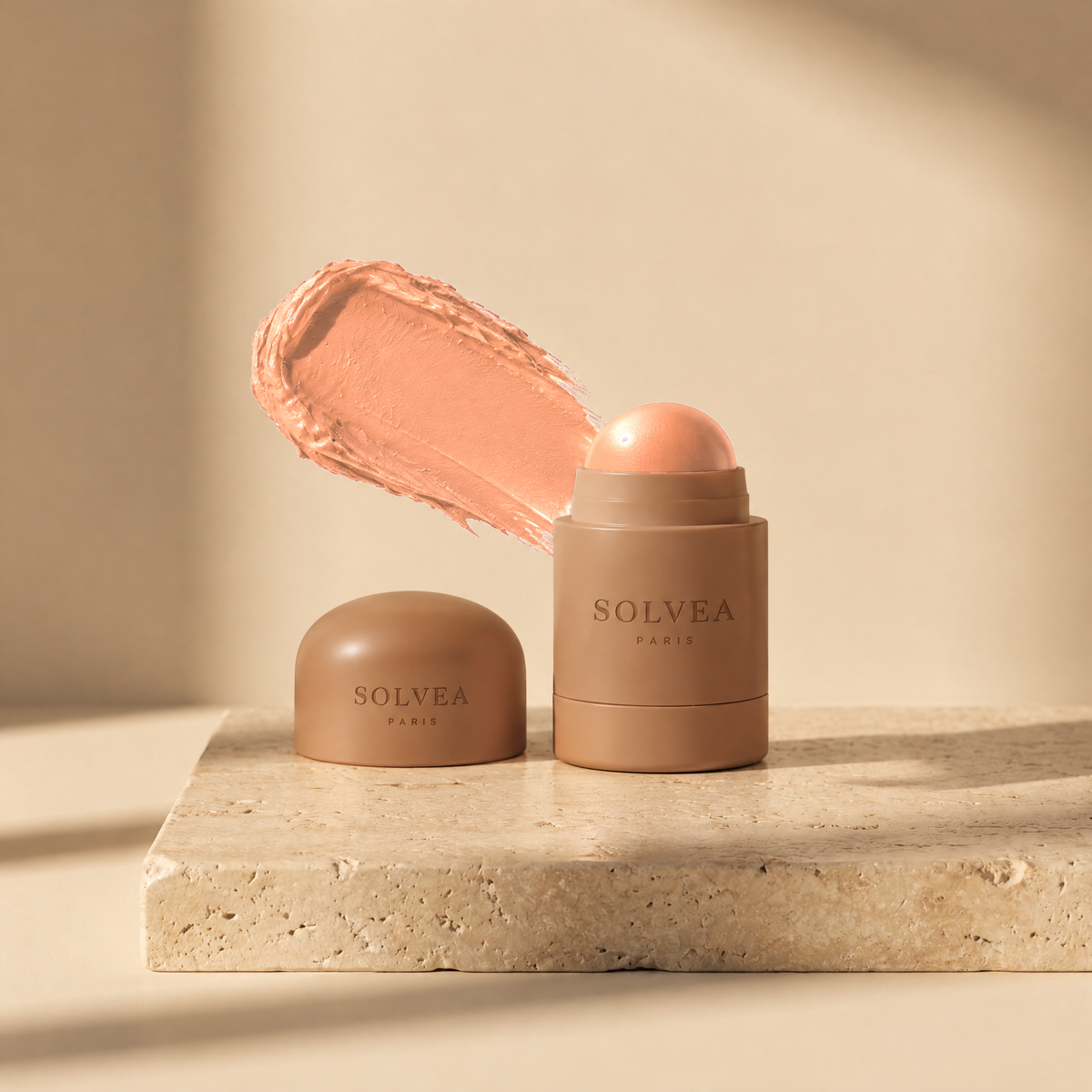 Solvea Rosée™ — Blush Stick Multi-Usage — teinte Pêche