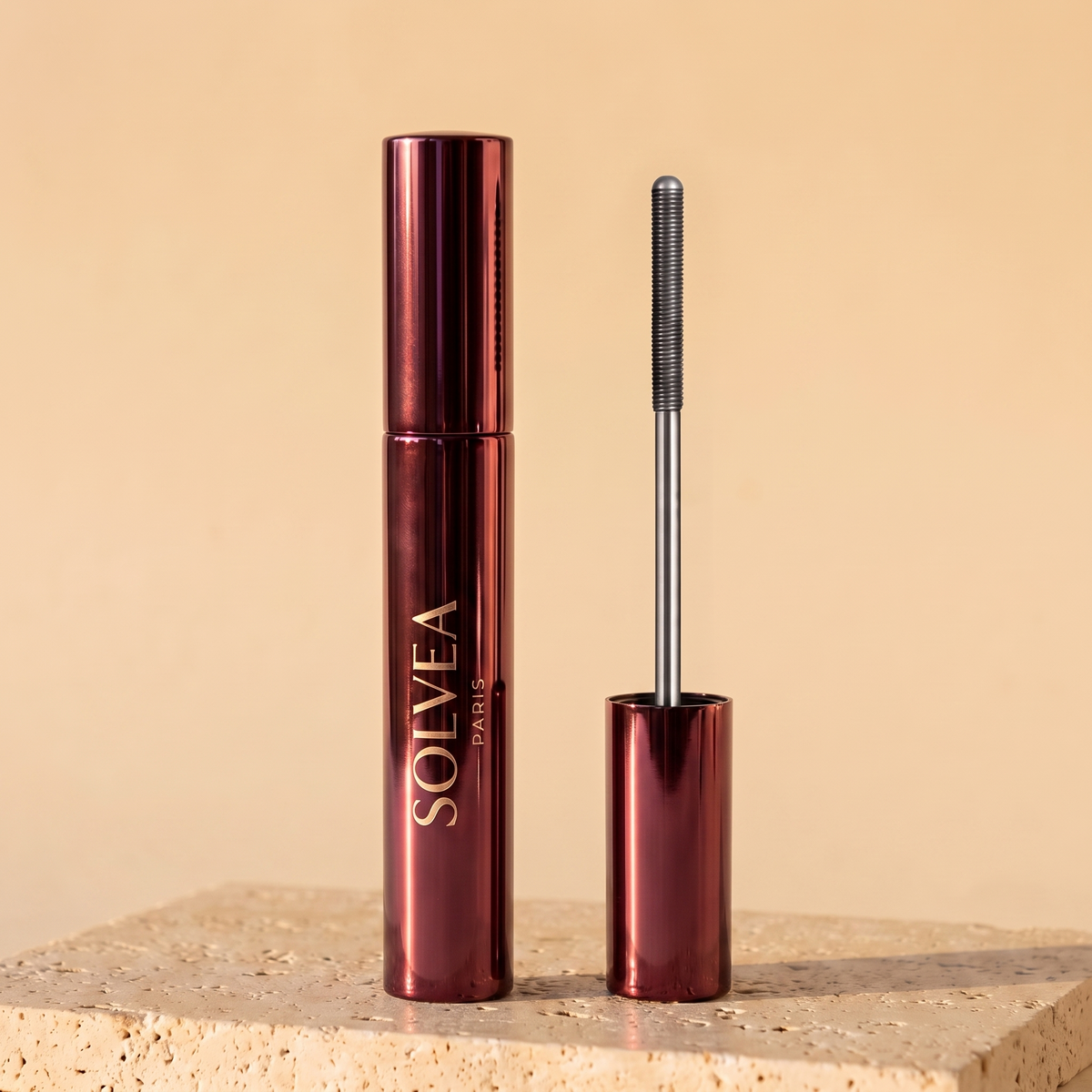 Le Mascara Métal Solvea — tube métal prune